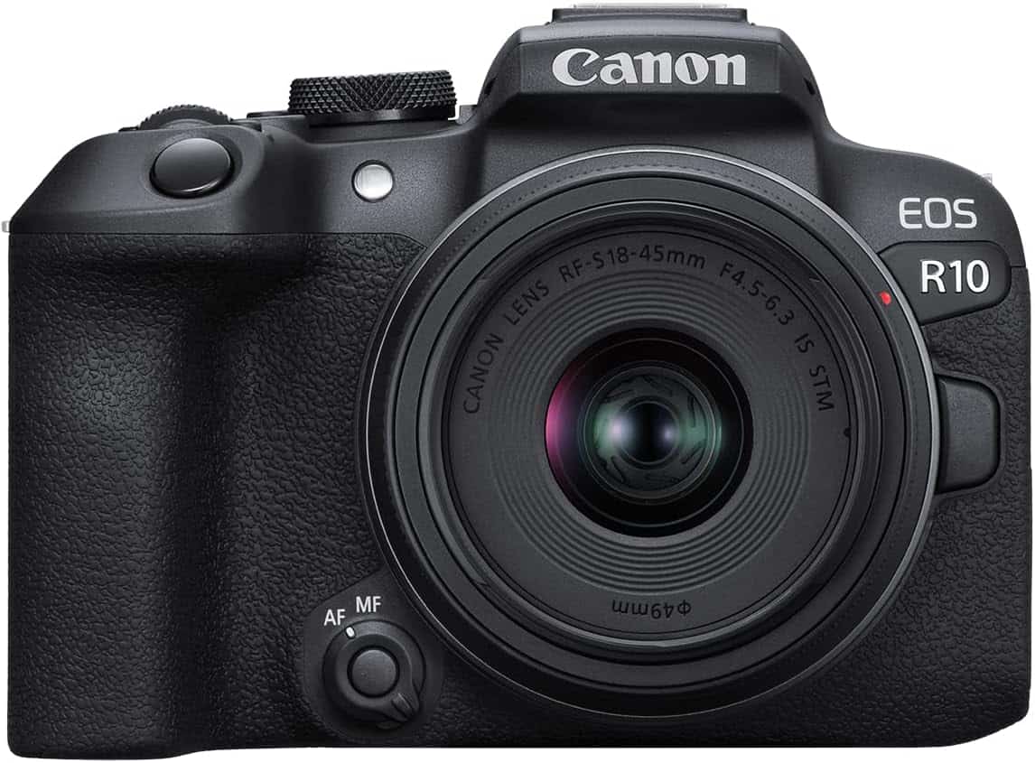 613MQeeJ4ML._AC_SL1500_ Canon EOS R10 Mirrorless Camera RF-S18-45mm F4.5-6.3 is STM Lens Kit, Hybrid Camera, 24.2 Megapixel CMOS (APS-C) Sensor, 4K Video, Vlogging Camera for Content Creators, Black